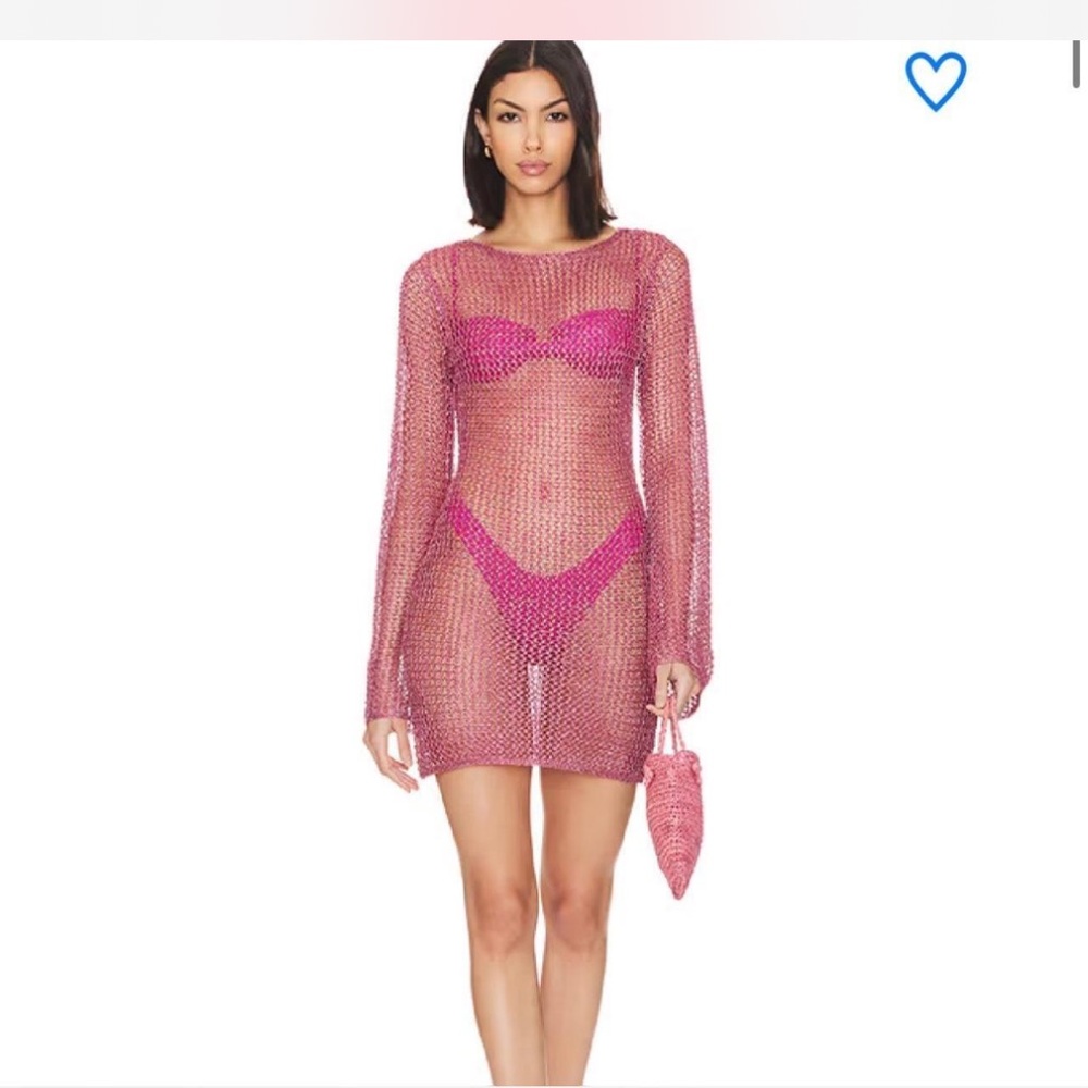 Revolve Superdown Pink Cover up